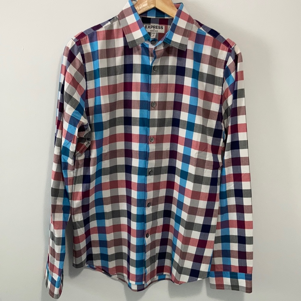 LIKE NEW - Express Men’s Extra Slim Button Down